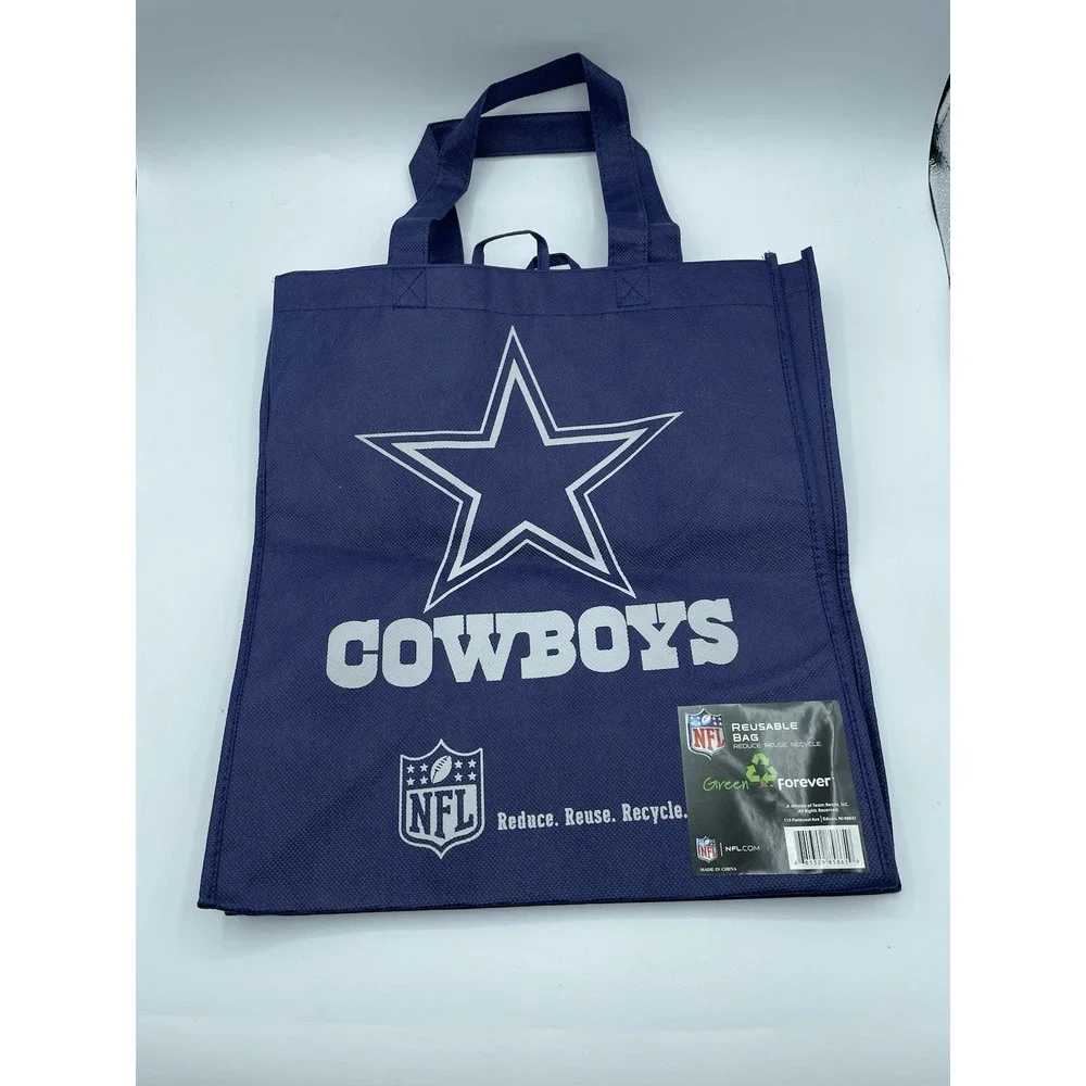 Dallas Cowboys Reusable Bag Forever Shopping Reduce Reuse Recycle Groceries NFL